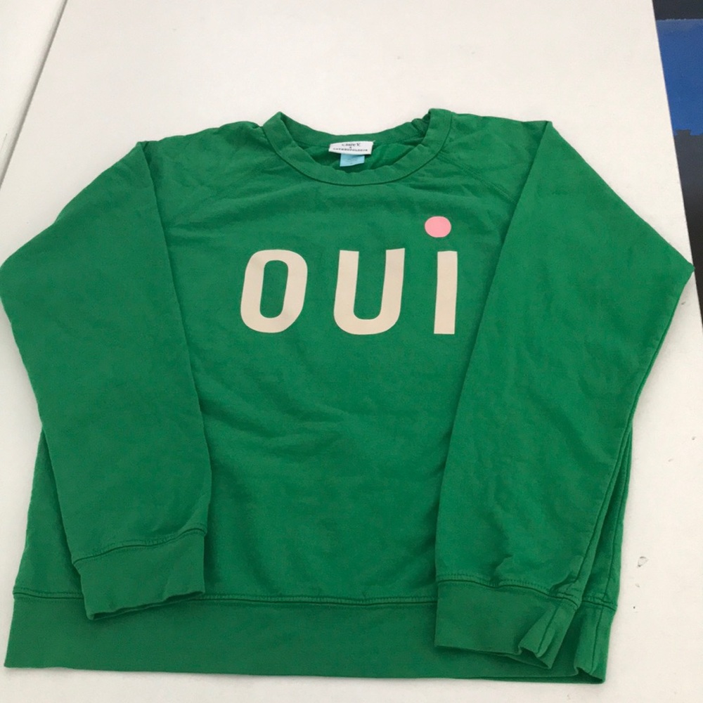 Clare V Oui Crewneck Sweatshirt
